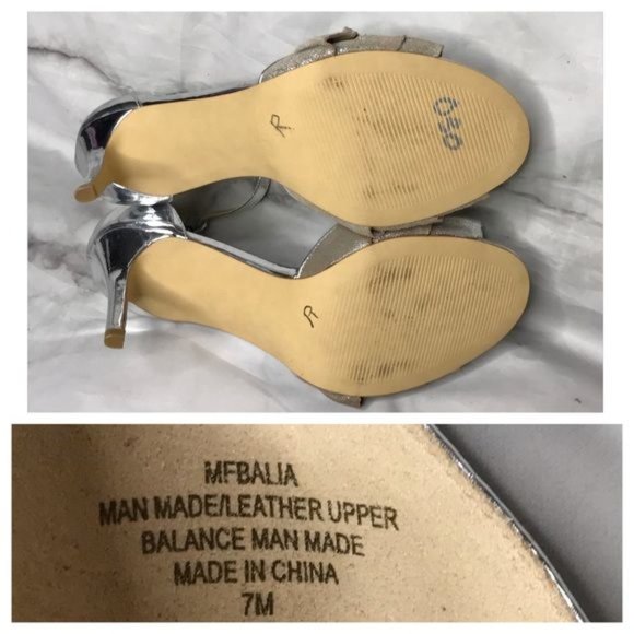 Marc Fisher 7 Balia silver heels - Picture 7 of 8